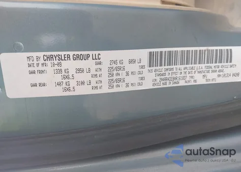 2010 Chrysler Town & Country Lx from USA, damaged, VIN 2A4RR4DE8AR161837